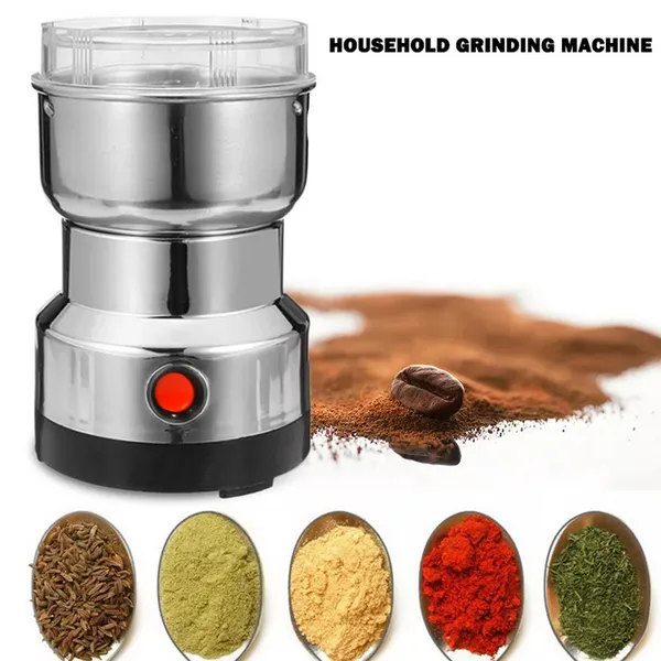 Silver_Multifunction_Grinder_Machine_Electric_Cereals_Grain_Mill_Spice_Herbs_Grinding_Machine_Tool_Stainless_Steel_Electric_Coffee_Bean_For_Home_Default_Title
